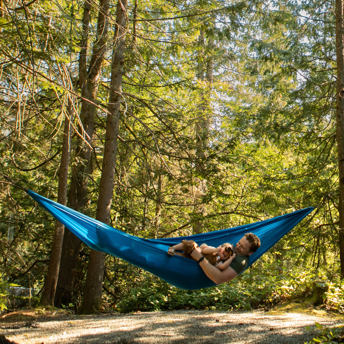 水 Coghlan's Double Parachute Hammock - Blue Single Double Outdoor