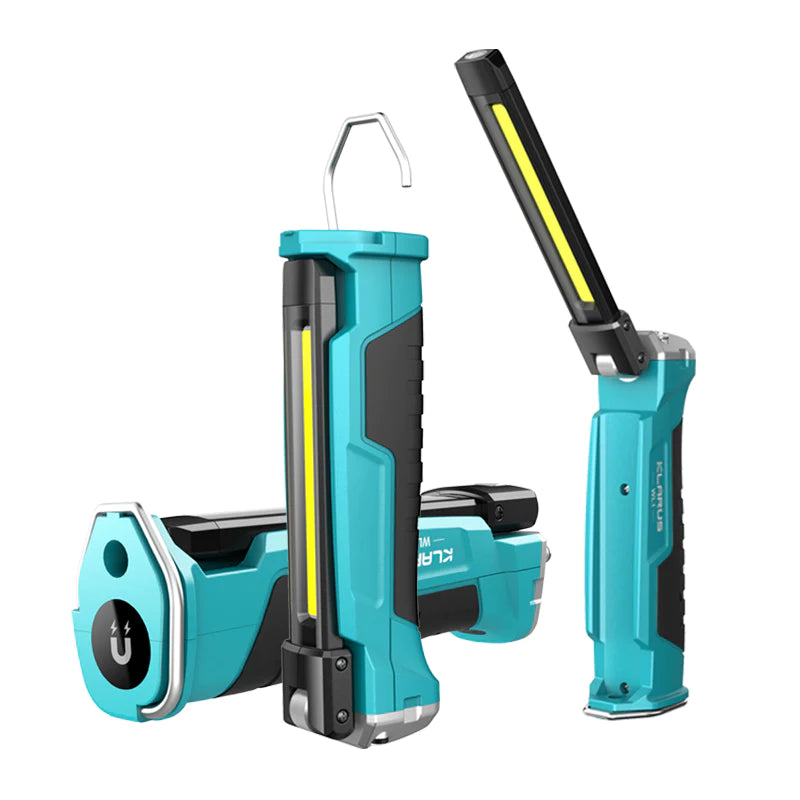 Klarus WL1 LED-Arbeitsleuchte Mit Magnetfuß – 550 Lumen, Akku, USB-ladbar, IPX5 Wasserdicht