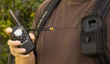Rugged, 36" Kevlar tether is strong and durable, preventing drops or loss of radios, GPS, or other electronic devices. Patent pending hook and latch closure system allows one hand access. Constructed with rugged 600 denier nylon. Dimensions: 2.3" wide x 1.3" deep