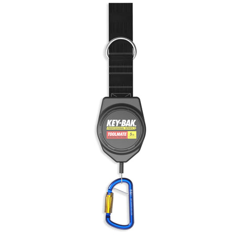 Prevent Harm to those below you with the ToolMate 5 lb. Retractable Tool Lanyard and “STOP THE DROPS”. Designed for Dropped Object Prevention confidently tether tools up to 5 lbs. to you, your harness, ladder, lift or the structure so an accidental dropped tool doesn’t injure a friend, coworker or teammate. 