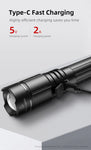 A2 PRO 1450LM Adjustable Zoomable Tactical Flashlight