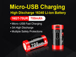16GT-70UR Battery with Micro USB Charging