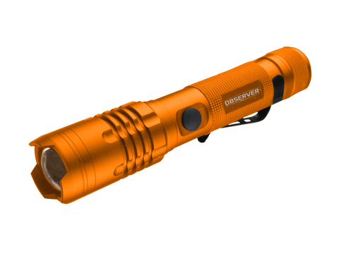 Orange FL1000-O 1200 Lumen LED Rechargeable Flashlight