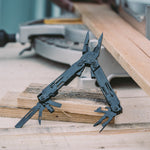 The outward-opening components are easily accessible with the multi-tool closed and will lock securely open. When closed, the PowerAccess has a centered, magnetic hex bit driver that can utilized any widely available ¼” hex bit.