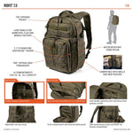 We kept the best parts of the original RUSH12™ and upgraded other areas to create one of the most universally adaptable packs on the planet. We’ve added a hidden CCW compartment, given the eyewear pocket more room, incorporated a padded laptop sleeve, and moved the hydration tube ports to the rear for more versatility. From outdoor activities to duty applications to office use, you won’t find a pack that has a little of everything in all the right places like you will with the RUSH12™ 2.0.