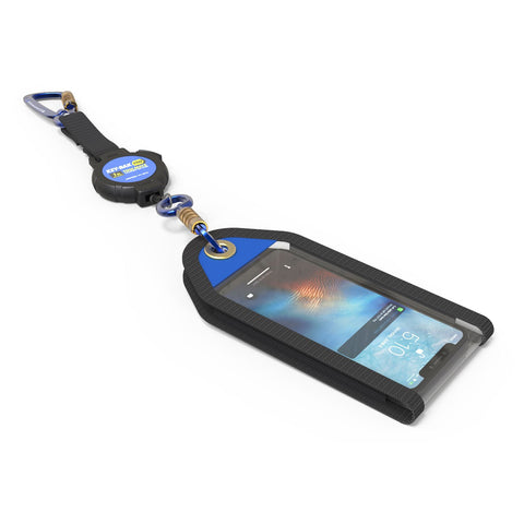 The ToolMate Smartphone Jacket and Jacket XL has been designed to fit any cell phone and it’s case while tethered to a retractable tool lanyard. The Jacket allows for full function of touch screens, forward/rear facing cameras and fingerprint readers.
