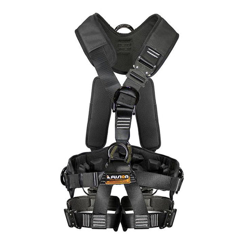 This Y-shaped harness comes fully equipped with 3D EVA Foam padding and six points of connection. The D-ring in the back allows for free movement and pivoting while in a suspended position.