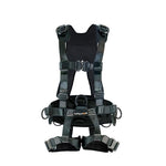 The TAC-Scape H-Style ANSI Z359.13-2013 Harness is a heavy-duty full body harness featuring Presto™ quick-release steel buckles on chest, waist and legs for easy on/off. Light-weight aluminum D-rings are included on the side, back and front of the harness. The back, shoulders and legs all feature inner flat foam replaceable padding for comfort even during long hours of wear.