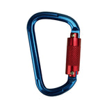 SWIFT: Cold forged, modified D-shaped, aluminum carabiner with an auto locking spring loaded gate and snag free key nose. Perfect for arborist, belaying and climbing because it is easy to use with one hand and extra large 1" gate clearance. 