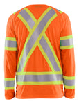 This isn’t your ordinary hi-vis t-shirt. This CSA Class 2 approved T-shirt is a technical marvel that features an anti-odor treatment and UV protection for those long hot days in the sun. Plus, its bright yellow color and highly-reflective stripes will keep you noticed from all angles, even on the busiest job sites.