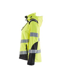 This hi-vis softshell was designed and built for women. A lightweight, breathable solution that will not hinder movement, this jacket is an ideal addition to your wardrobe. This jacket features water-resistant material, functional pocket design and a tailored cut for better fit and comfort on the job site.